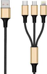 2GO USB 3-in-1 Charging Cable Micro-USB/Lightning/USB-C