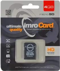 IMRO 4GB microSDHC memory card, class