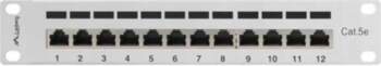 LANBERG 12-port patch panel, 1U, 10"