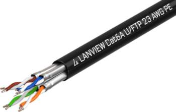 Lanview Cat6a  U-FTP Network Cable  4x2xAWG23