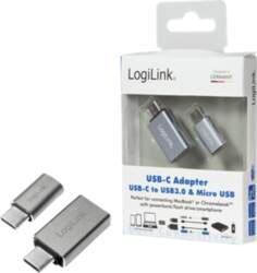 Logilink Adapter 2pcs. USB-A/Type-C Micro-USB/Type-C (AU0040)