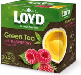 Loyd Green Tea Pyramids with Raspberry