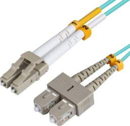 MicroConnect LC/UPC-SC/UPC 2m OM3 Fibre Patch