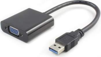 MicroConnect USB 3.0-VGA M/F Black