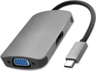 Qoltec 2-in-1 USB hub | USB-C