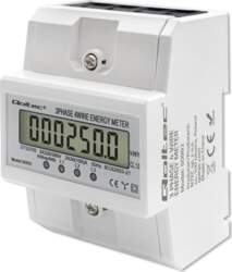 Qoltec Three-phase electronic meter, DIN rail