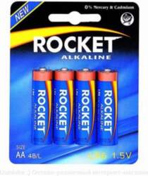 Rocket LR6-4BB (AA) Blister Pack of
