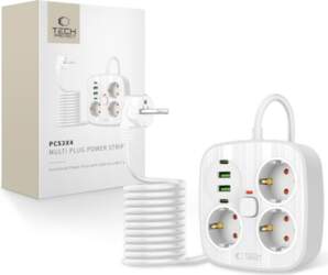 Tech-Protect PCS3X4 power strip, 3 sockets