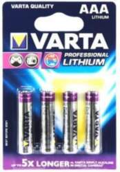 Varta AAA LITHIUM Battery 4Pk. (06103301404)
