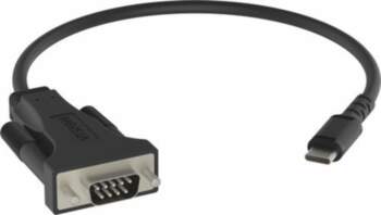 Vision TC-USB-C/BL serial cable Black RS-232