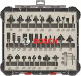 BOSCH Mixed Router Bit Sets, 30-Piece