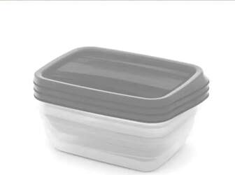Curver Food Container Set, Rectangular, 3