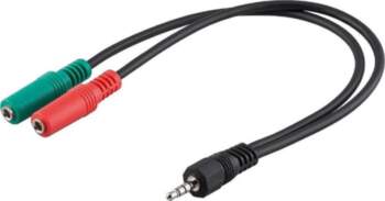Goobay 50467 PC Computer Headset Adapter