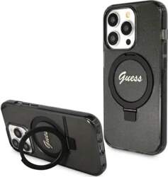 GUESS Ring Stand Script Glitter MagSafe