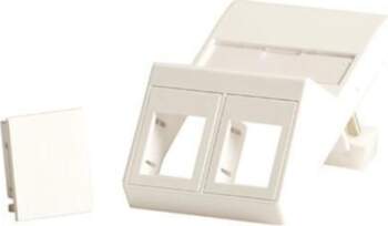 Lanview Wall plate, angled, for 2