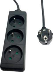 MicroConnect 3-way Power Strip French Type