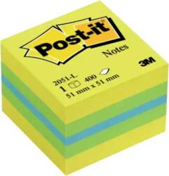 Post-It Sticky Note Mini Cube Lemon