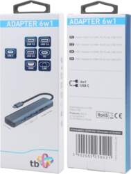 TB USB C Adapter HUB 6-in-1