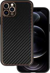 TEL PROTECT Black leather carbon phone