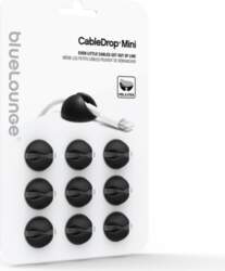 BlueLounge Cable Drops Mini 9-pack, Black
