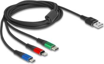 Delock USB 3in1 charging cable for