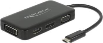 Delock USB Adapter, USB-C plug  VGA