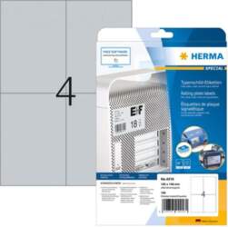 Herma Type label sheets A4 silver