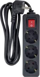 MicroConnect 3-way Schuko Socket on/off switch