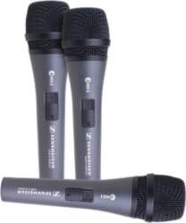 SENNHEISER 3-PACK E835-S, MICROPHONE SET WITH