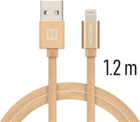 Swissten Textile Fast Charge 3A Lightning