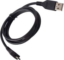 USB - microUSB cable, black/black ()
