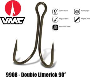 Dvišakis kabliukas VMC 9908BZ Double Limerick