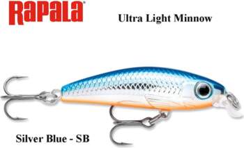 Rapala Ultra Light Minnow Silver Blue