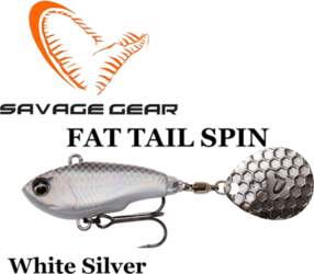 Savage Gear Fat Tail Spin White