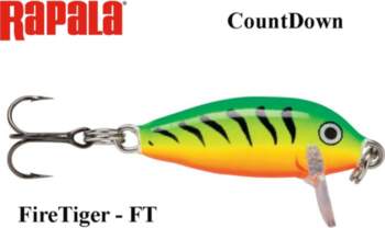 Ēsma Rapala Countdown CD01 FireTiger FT