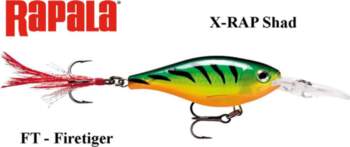Rapala Ēsma X-Rap Shad Firetiger -