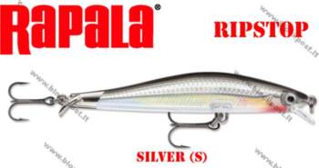 Rapala Vobleris RipStop Silver 9 cm