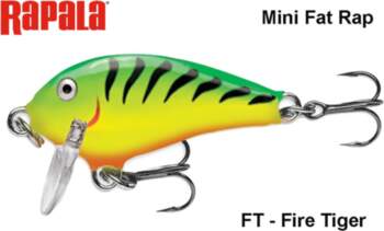 Voblers RAPALA Mini Fat Rap MFR03FT