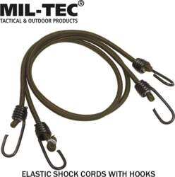 Mil-tec elastīgās virves ar āķiem, 2