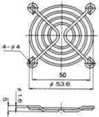 Aizsargreste ventilatoram 60x60