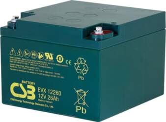 CSB Battery Akumulators 12V 26Ah Pb