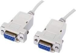GOOBAY Kabelis DB9-F: DB9-F Null Modem