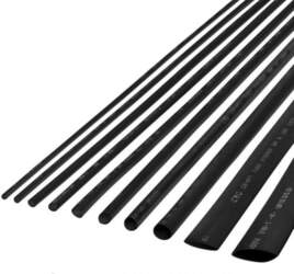 CABLETECH Termocaurule 3.0mm melna 1m