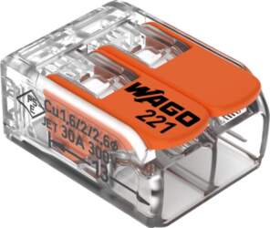 WAGO COMPACT Splicing Connector 6mm² 2-Pole