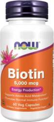 NOW Biotin 5000mcg 60 kaps