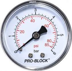 PEDROLLO MC6 manometrs 1/4", 0–6 bar