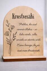 Dāvana krustvecākiem - dekors