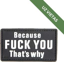 Uzšuve - 3D Patch -  Because