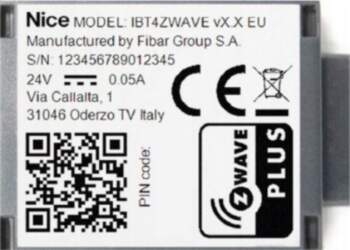 NICE IBT4ZWAVE saskarne