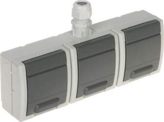 TRIPLE SURFACE SOCKET OUTLET AQUANT-G3/EPN 230